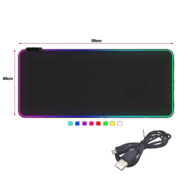 RGB Backlit Gaming Mouse Pad