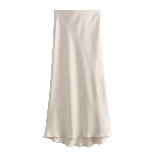 Women's Satin Skirt