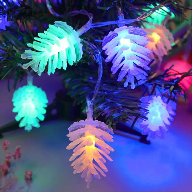 Home Decor LED Warm Pinecone Lamp