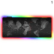 Luminous RGB LED Lights Desktop Gaming Mouse Pad