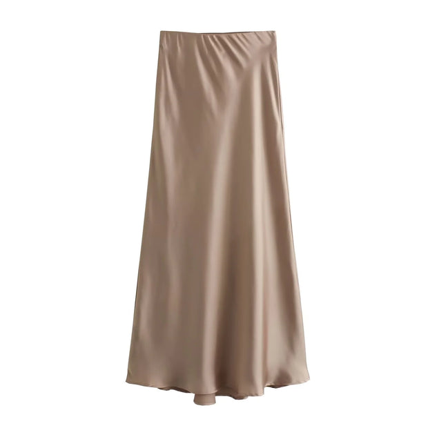 Women's Satin Skirt